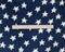 Deep Navy Blue-Multi Polyester Star Printed Polar Fleece Knit Fabric By the Yard